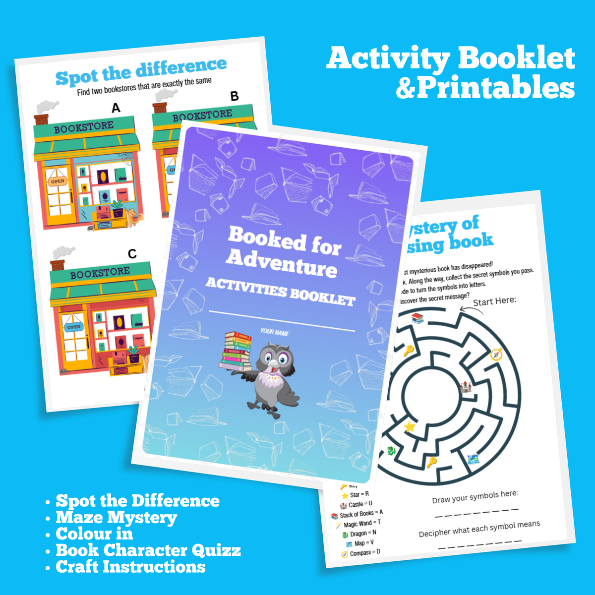 Booked for Adventure Full Day Activity Pack