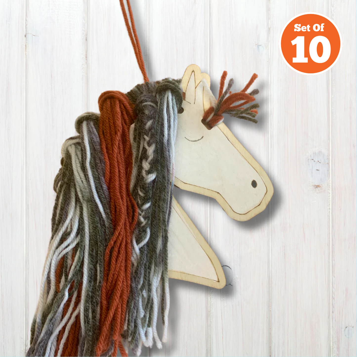 Set of 10 - Braided Horse