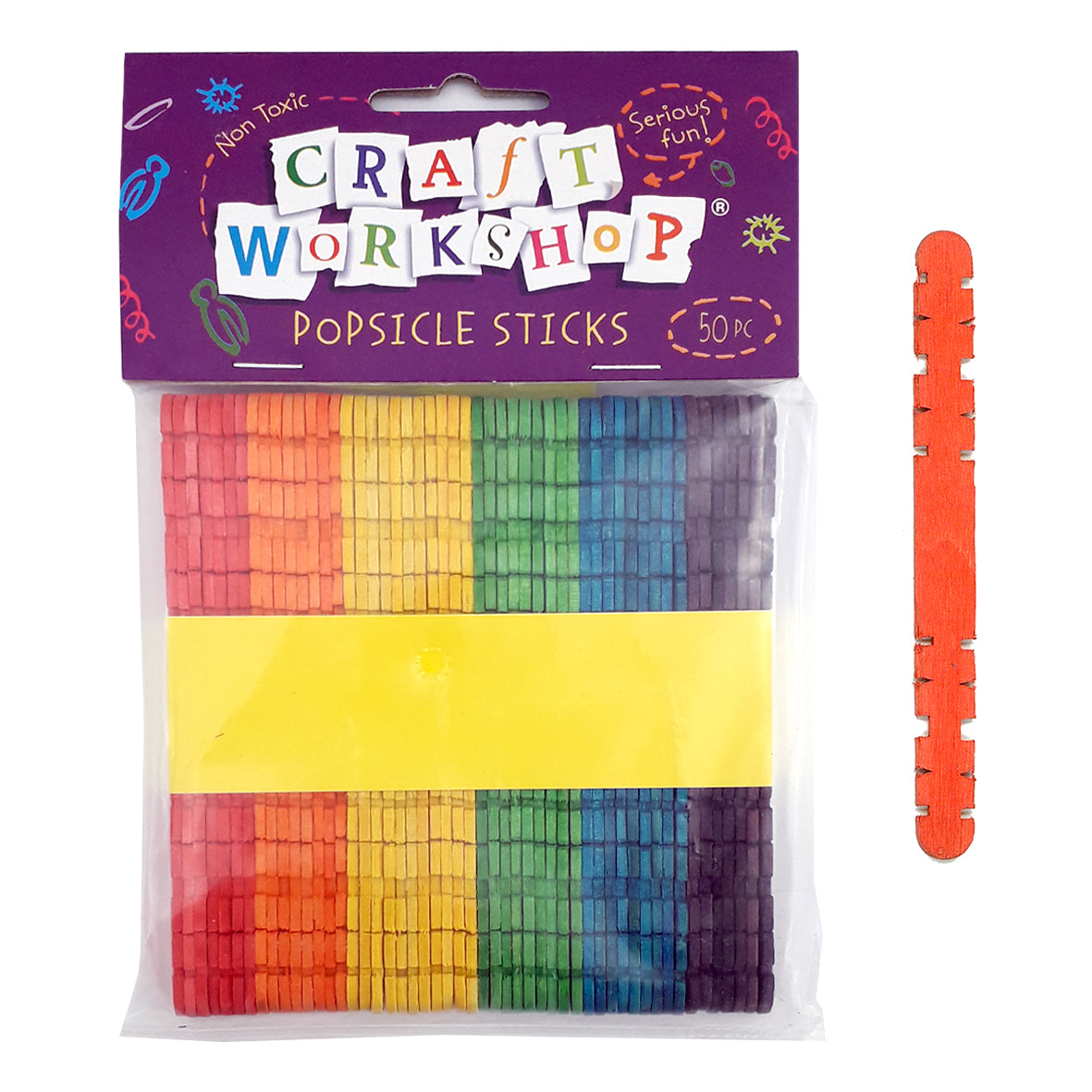 Build popsicle sticks colour