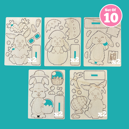 Set of 10 - Bunny Buddies