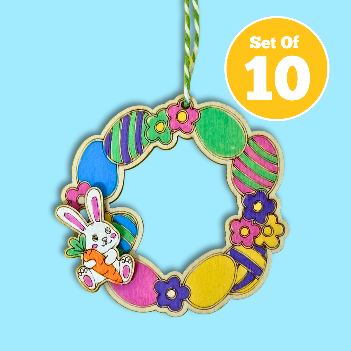 Set of 10 - Easter Wreath
