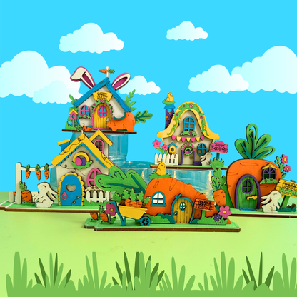 Set of 10 - Bunny Burrows