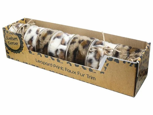 Leopard Faux Fur Trim Ass Sizes