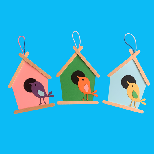 Set of 10 Card Birdhouses