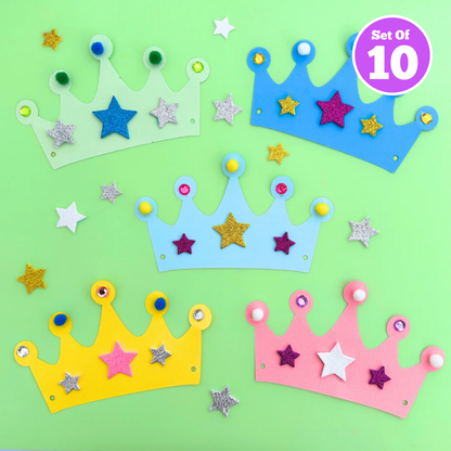 Set of 10 - Card Tiaras