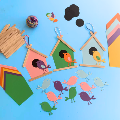 Set of 10 Card Birdhouses
