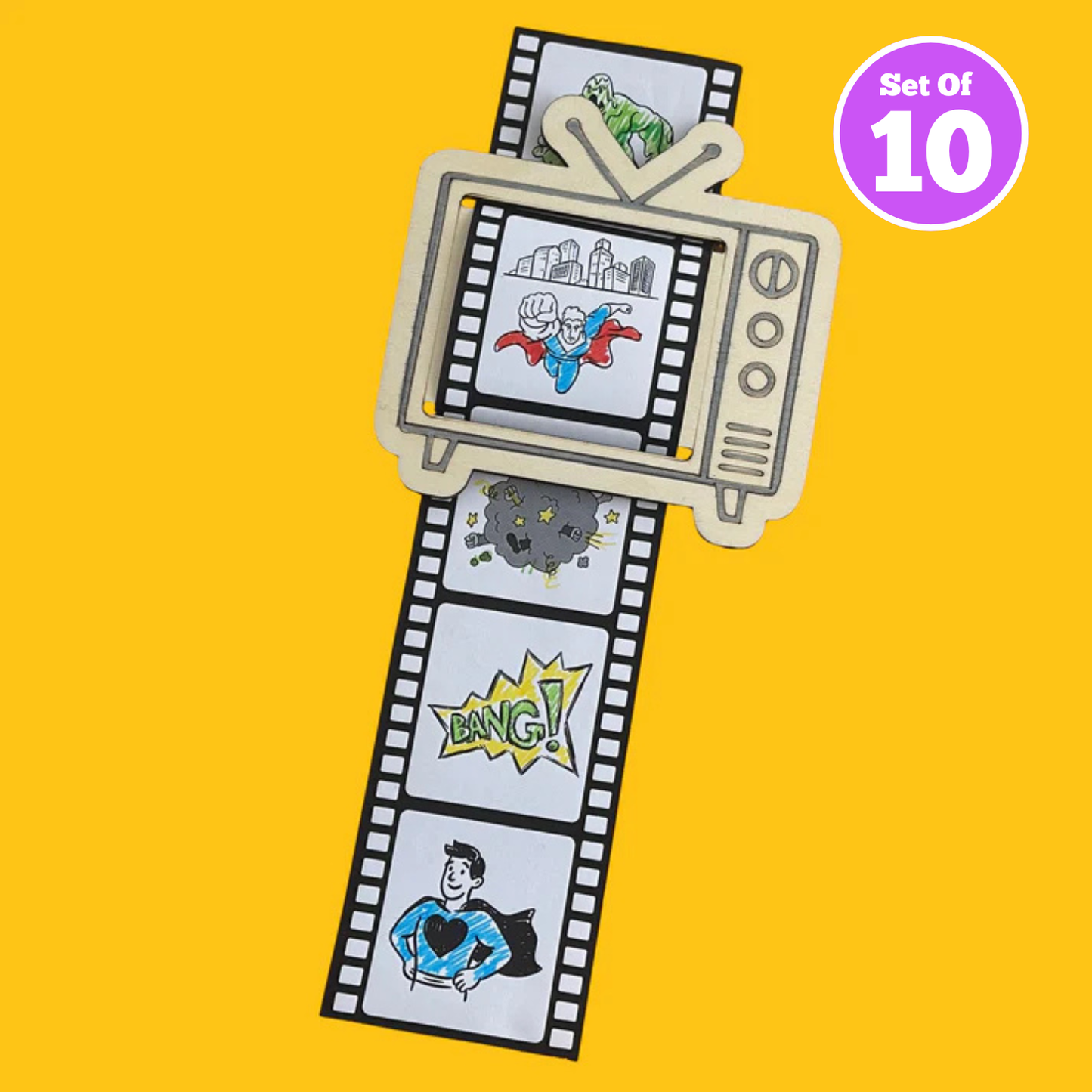 Set of 10 - Comic Strip TV