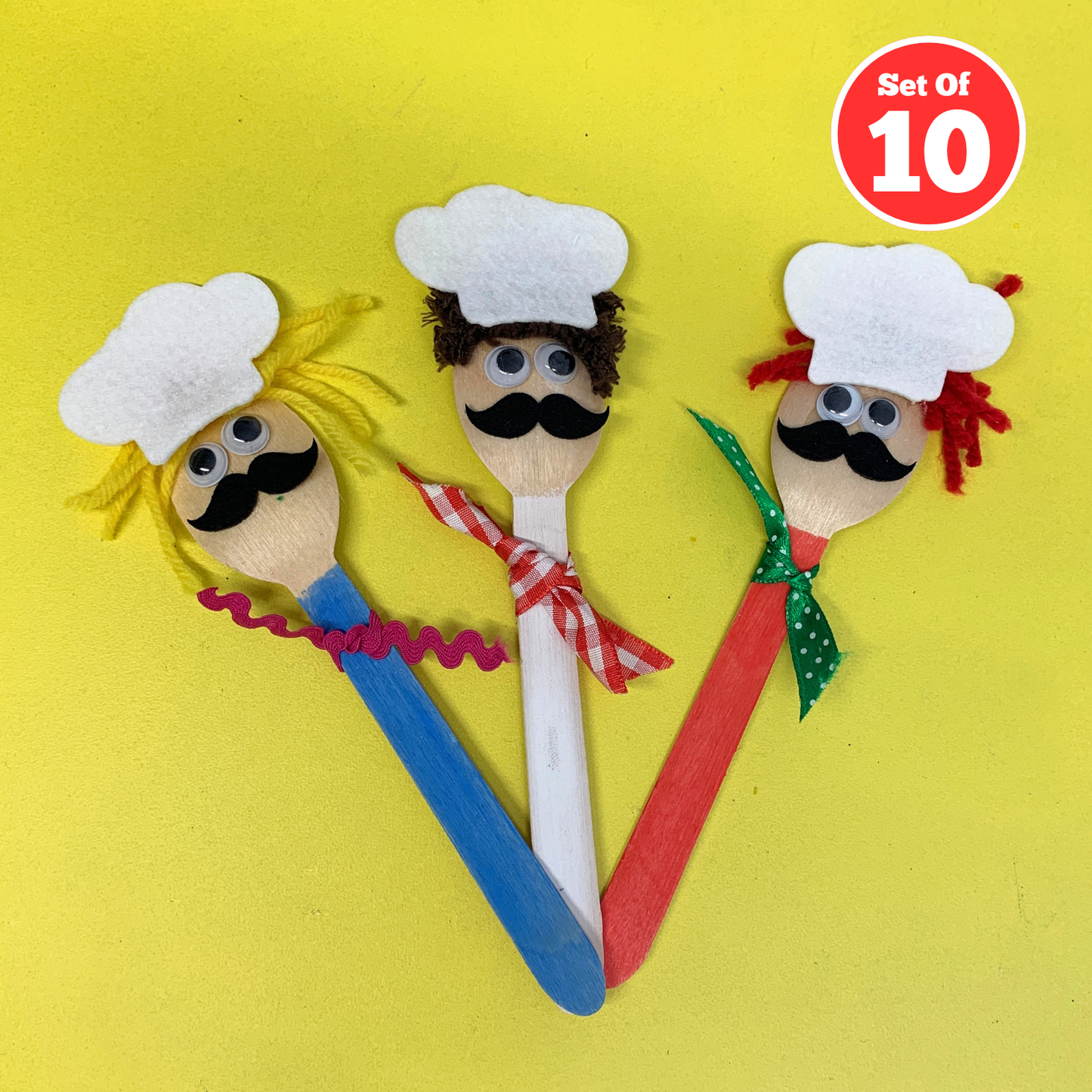 Set of 10 - Chef Spoons