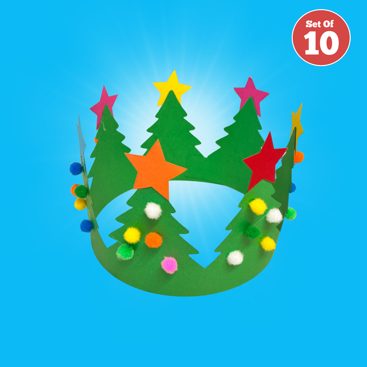 Set of 10 - Christmas Tree Crowns