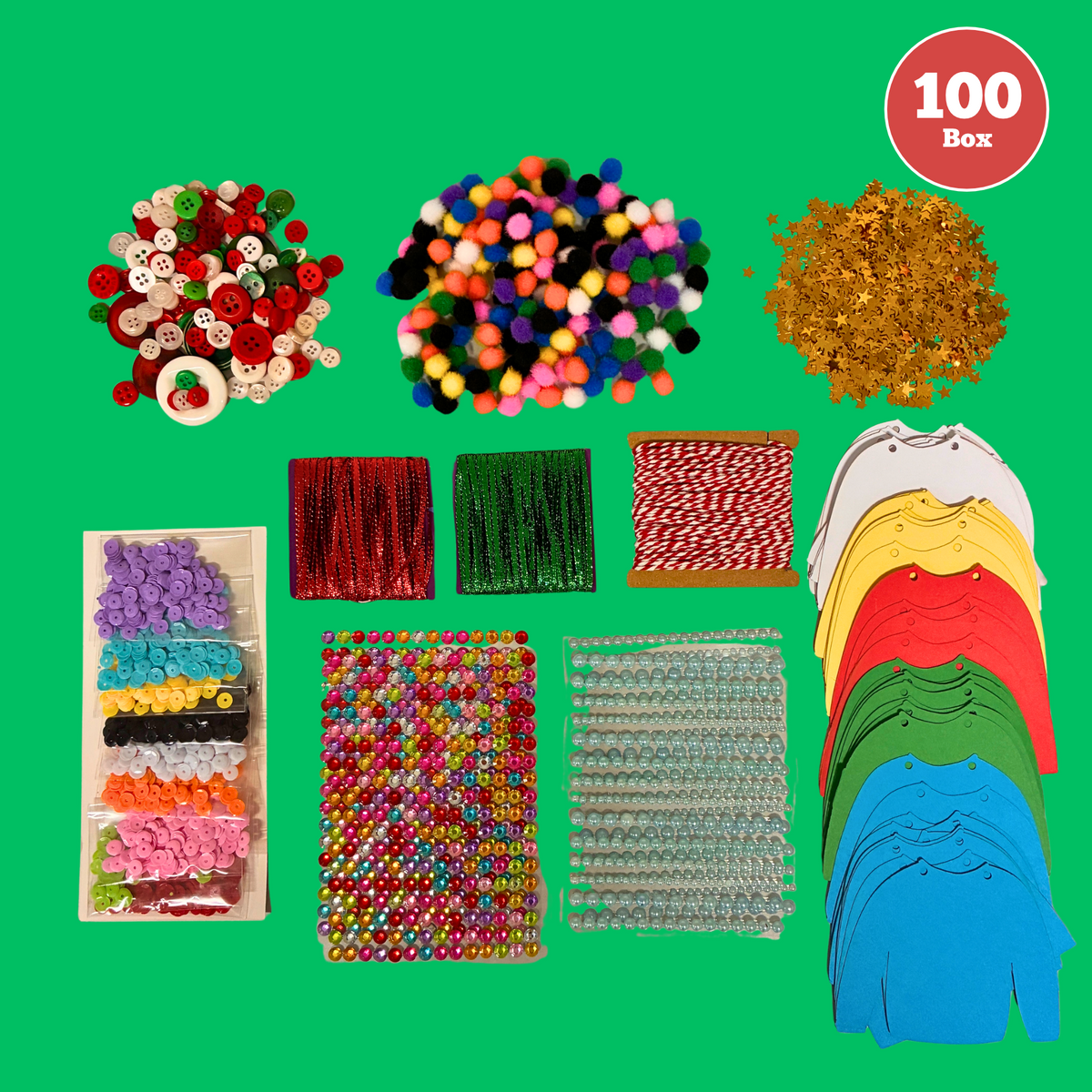 100 Christmas Jumper Garland Box