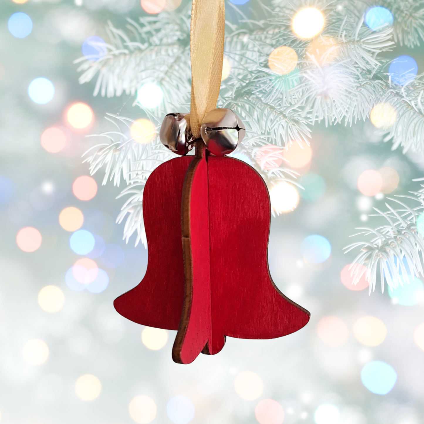 Set of 10 - 3D Wooden Bell