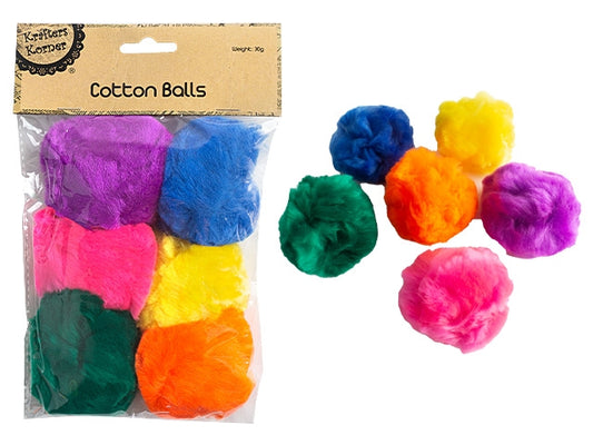 Coloured Cotton Balls