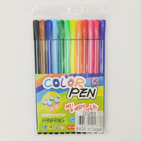 Colour Felt Tip Pens (12 colours)