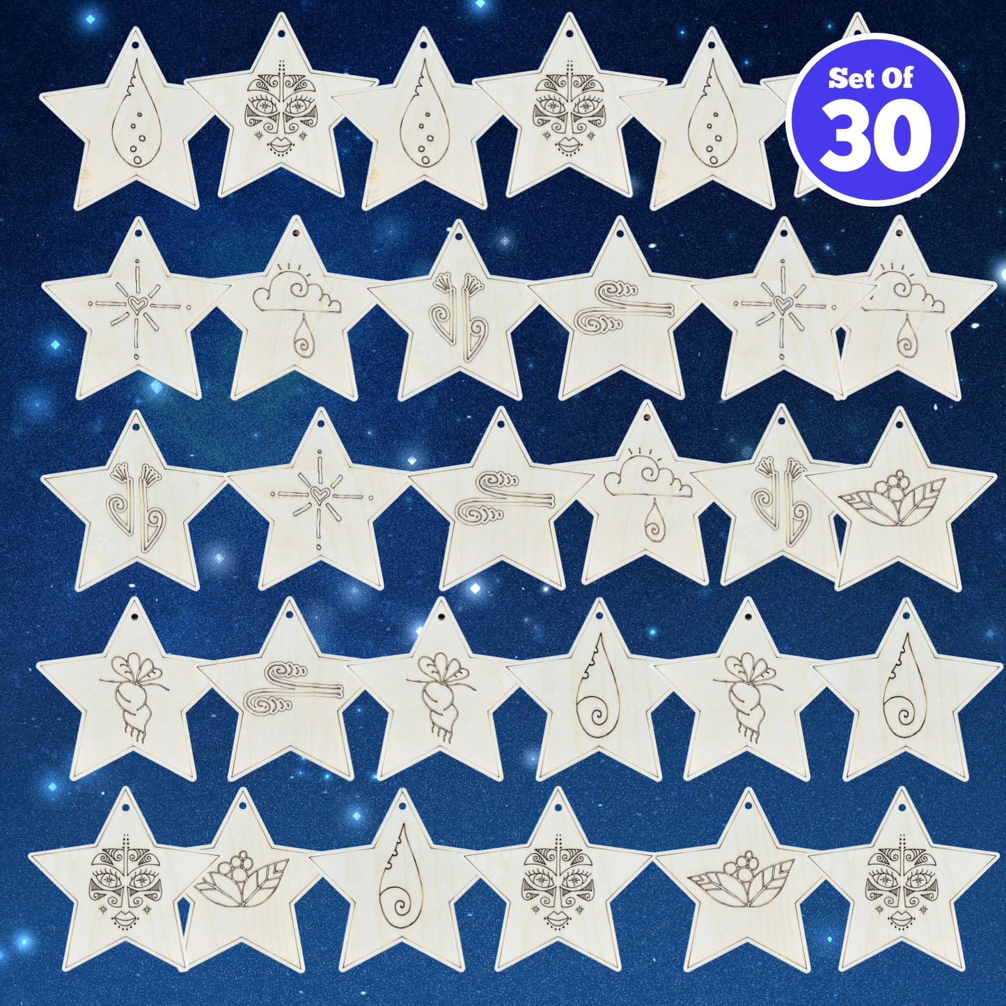 Mini Individual Matariki Star Packs