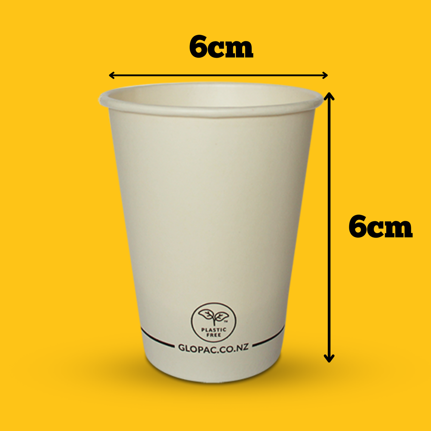Plastic Free 4oz Espresso White Paper Cups 10pcs