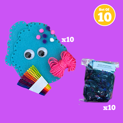 Set of 10 - Cupcake Plushie