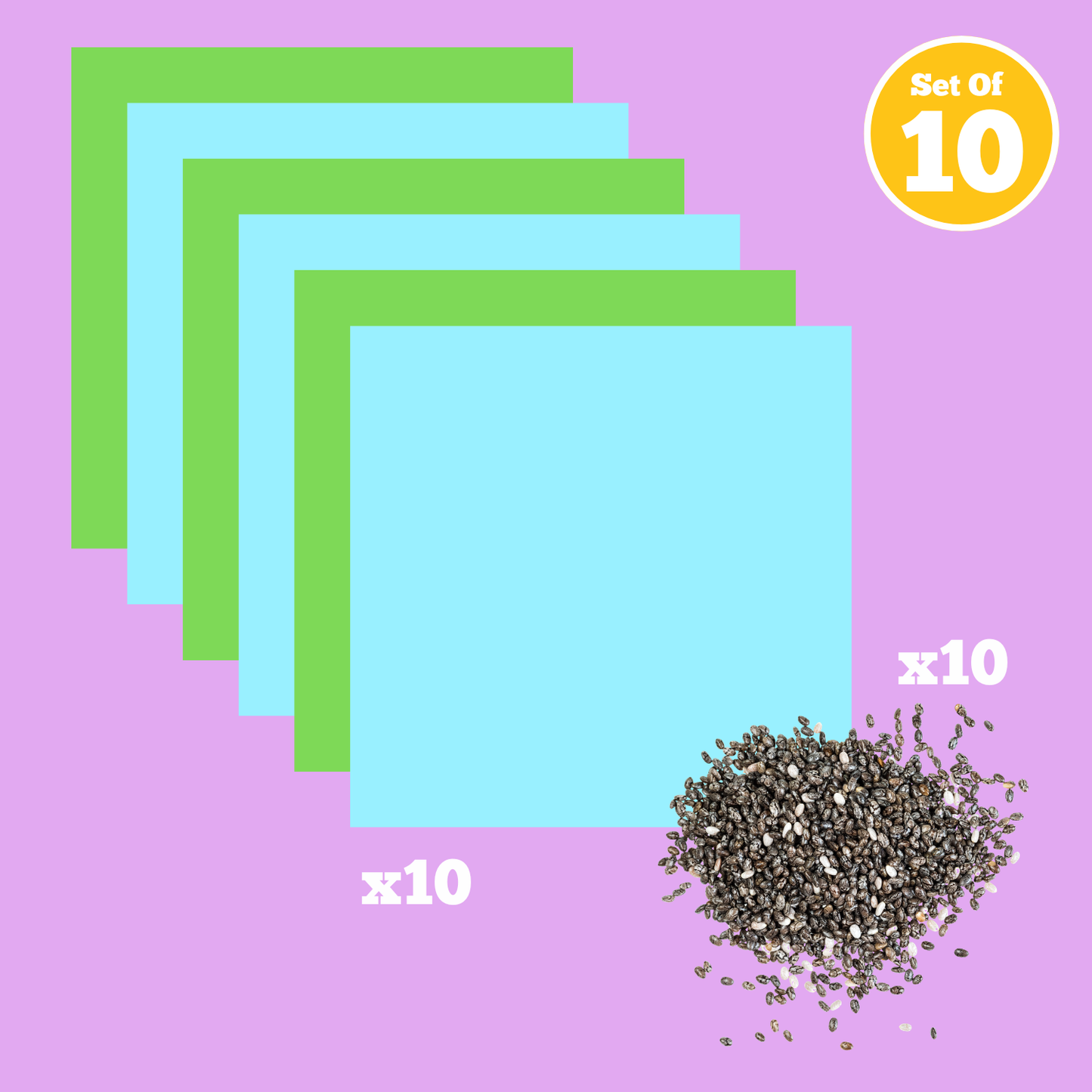 Set  of 10 - Earth Day Seed Bombs