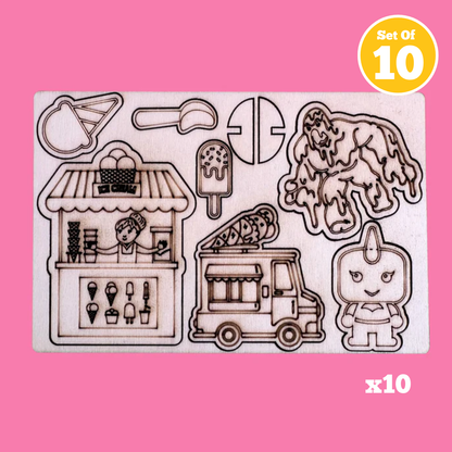 Set of 10 - Superhero Set - Blaze Girl vs Dr Chill