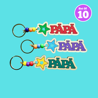 Set of 10 - Pāpā Keyring