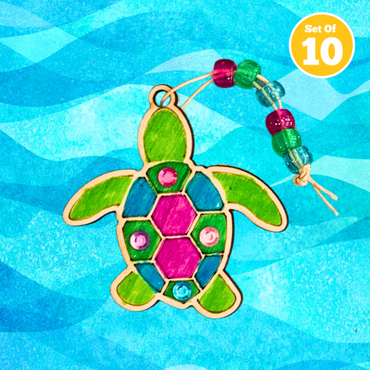 Set of 10 - Turtle Bag Charm