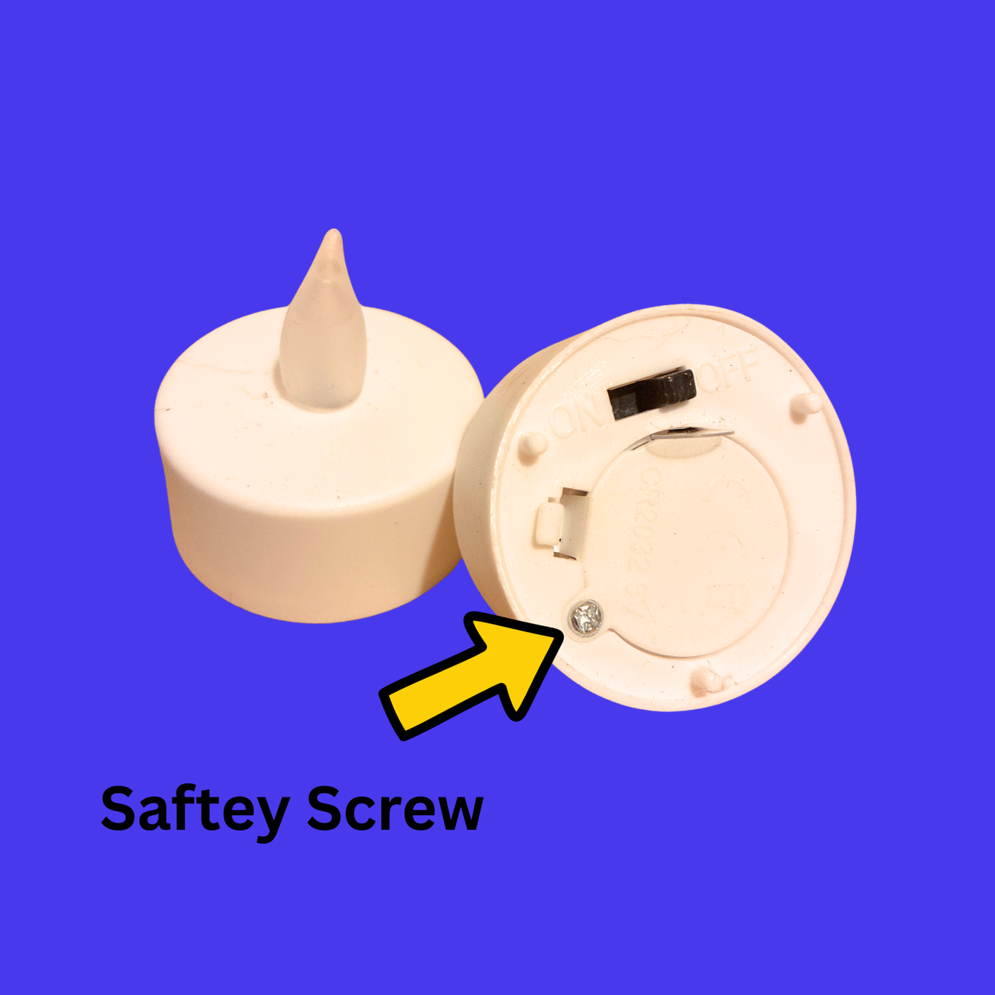 2 x LED Tealight - tamper proof