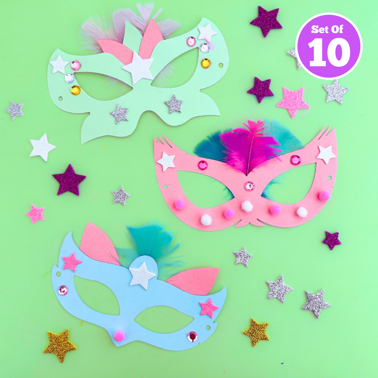 Set of 10 - Pastel Mask