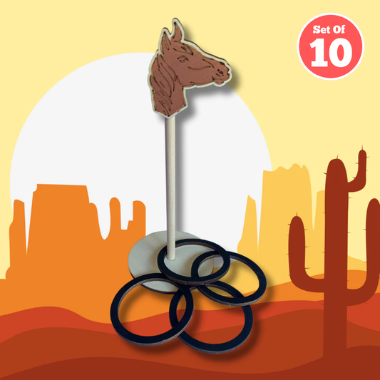 Set of 10 - Lasso Horse Game
