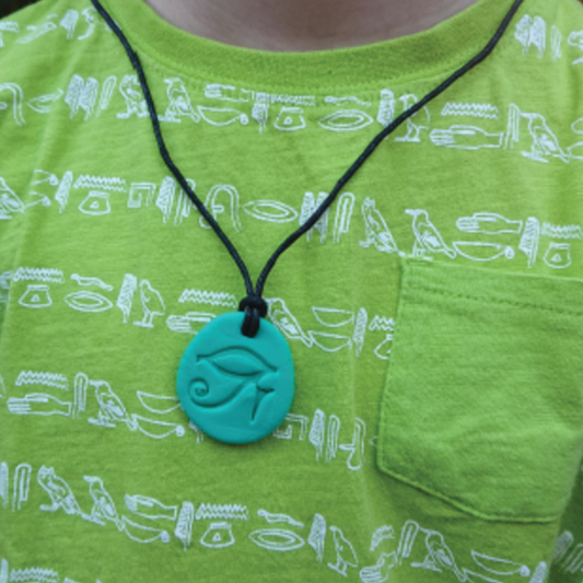 SALE - Hieroglyph Pendant & Stamp Set