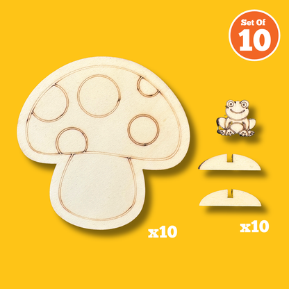 Toadstool Mushroom Wooden