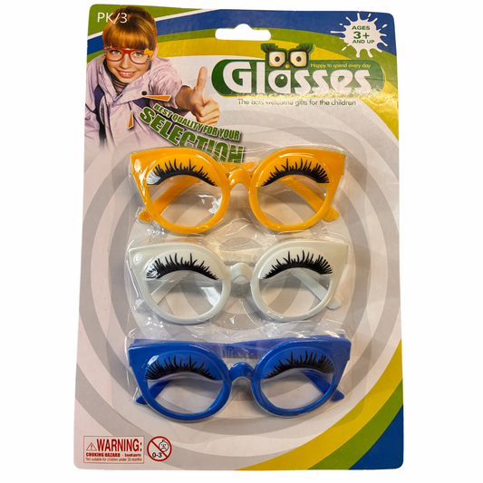Set of 3 Funny Glasses