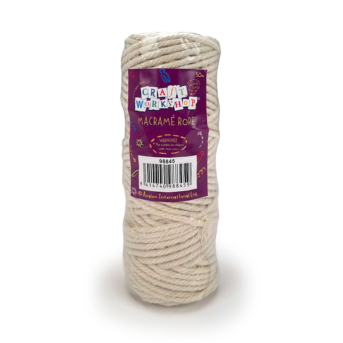 Craft Macrame Rope - Off White - 4mm x 50m