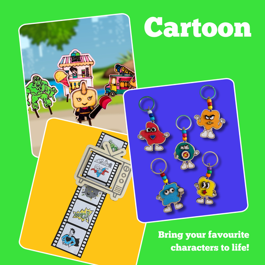 Cartoon Characters Craft & Play Discovery Box