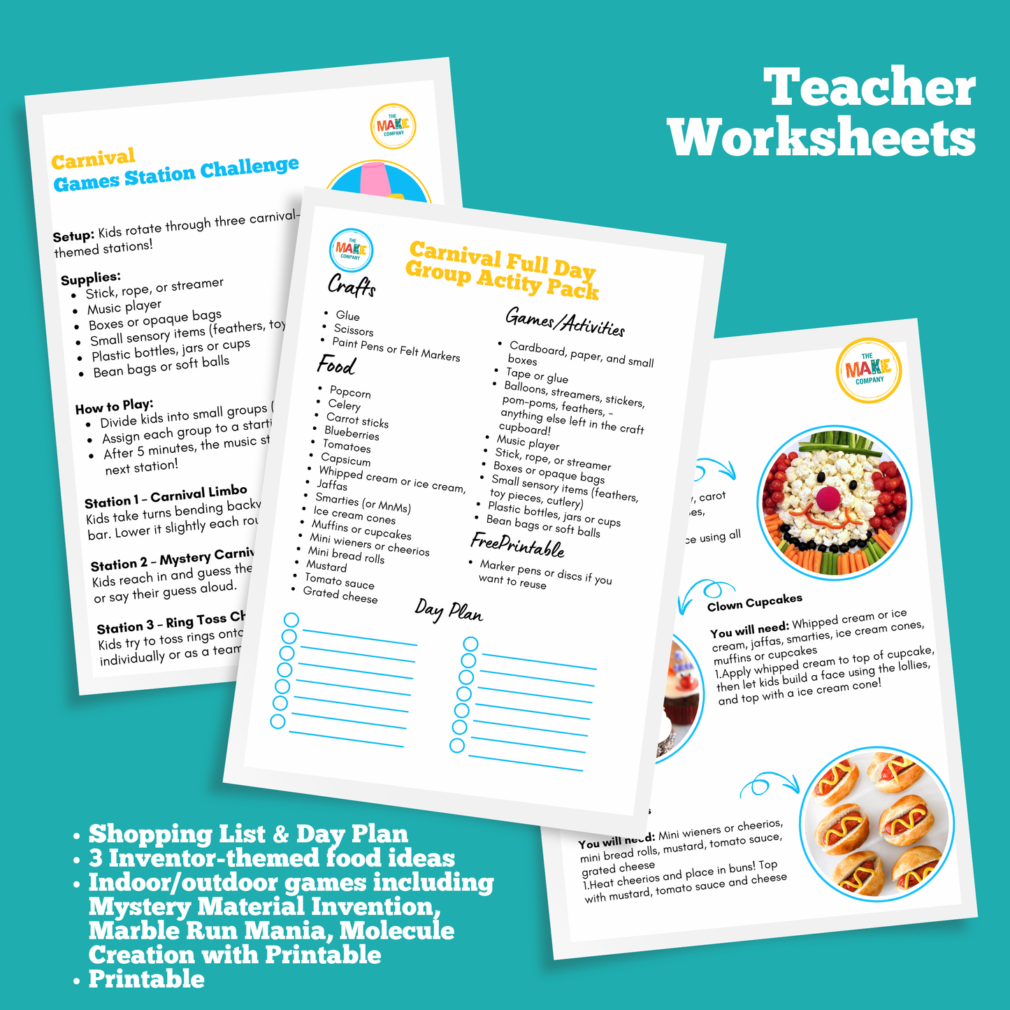 Carnival Full Day Group Activity Pack