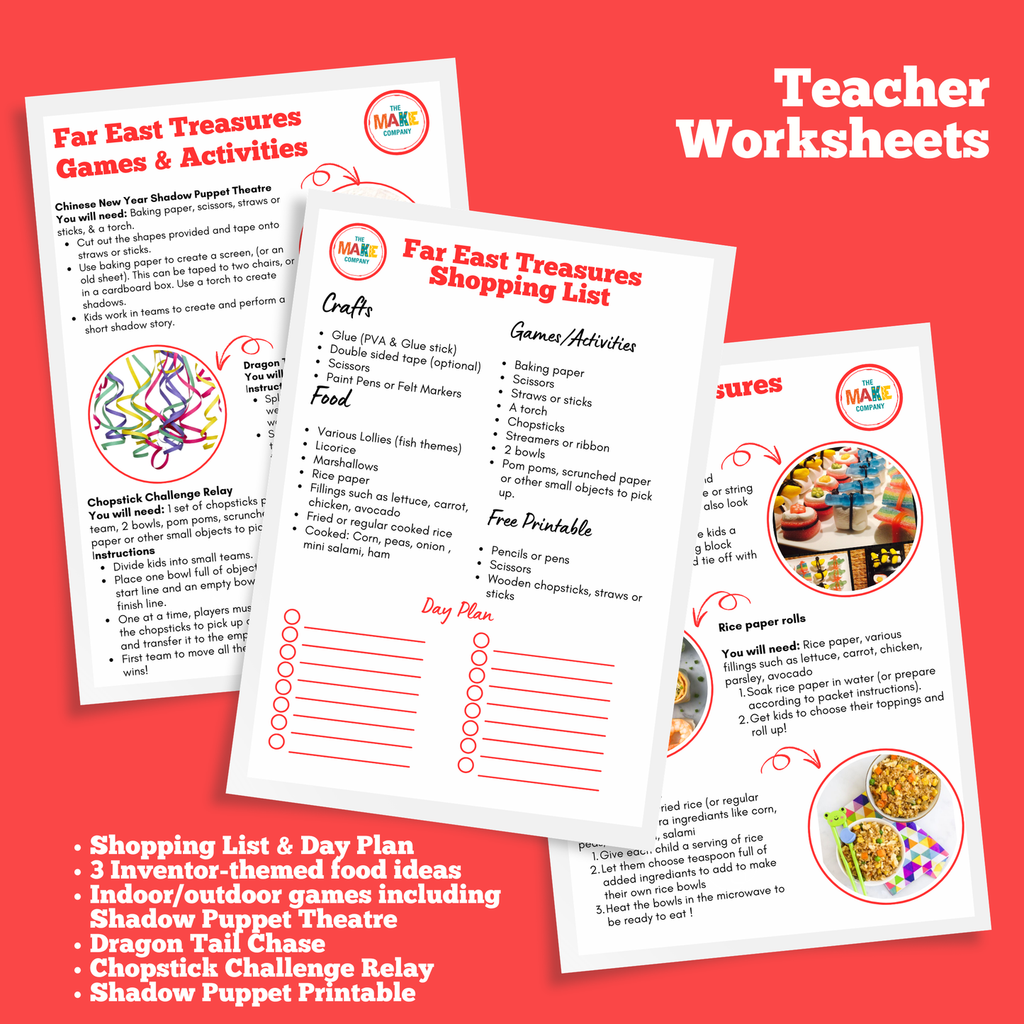 Far East Treasures Full Day Group Activity Pack