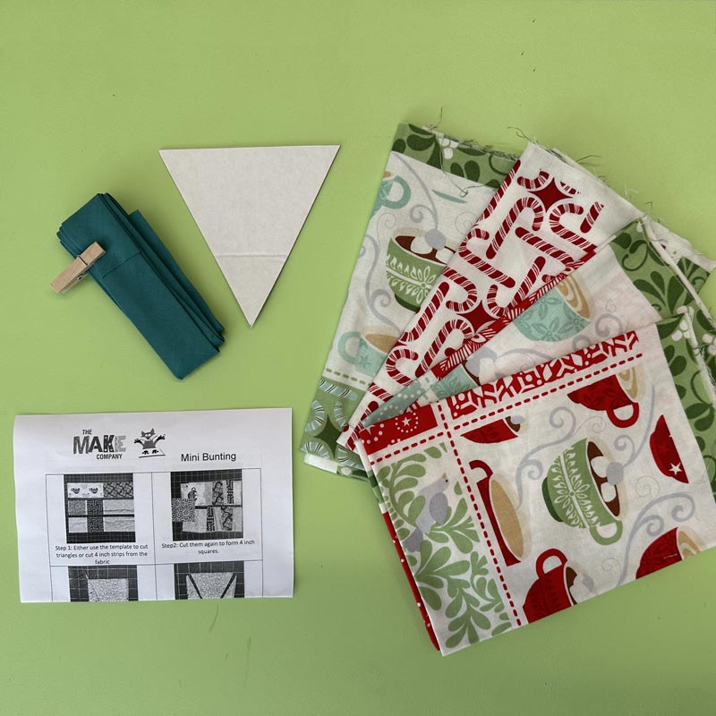 DIY Fabric Christmas Bunting