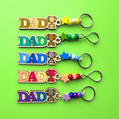 Set of 10 - Dad Keyring