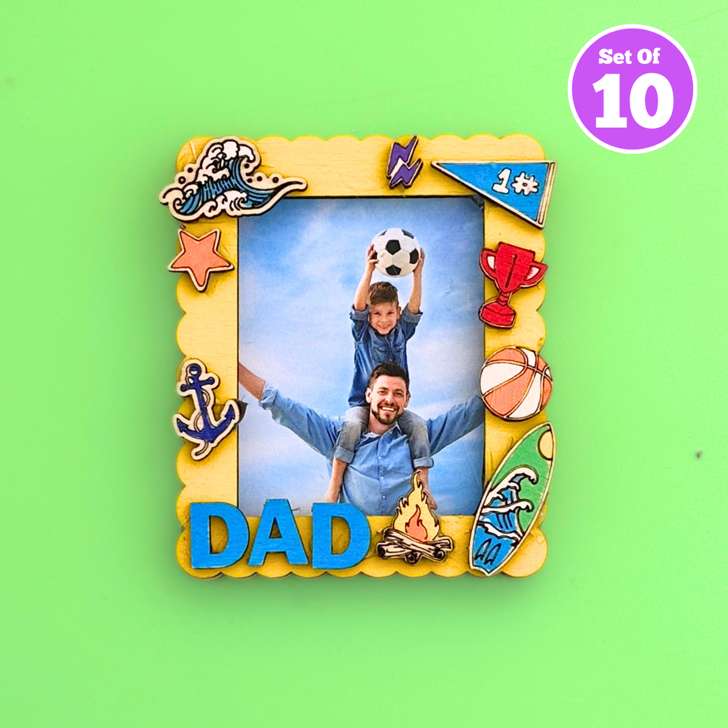 Set of 10 - Dad Photo Frame