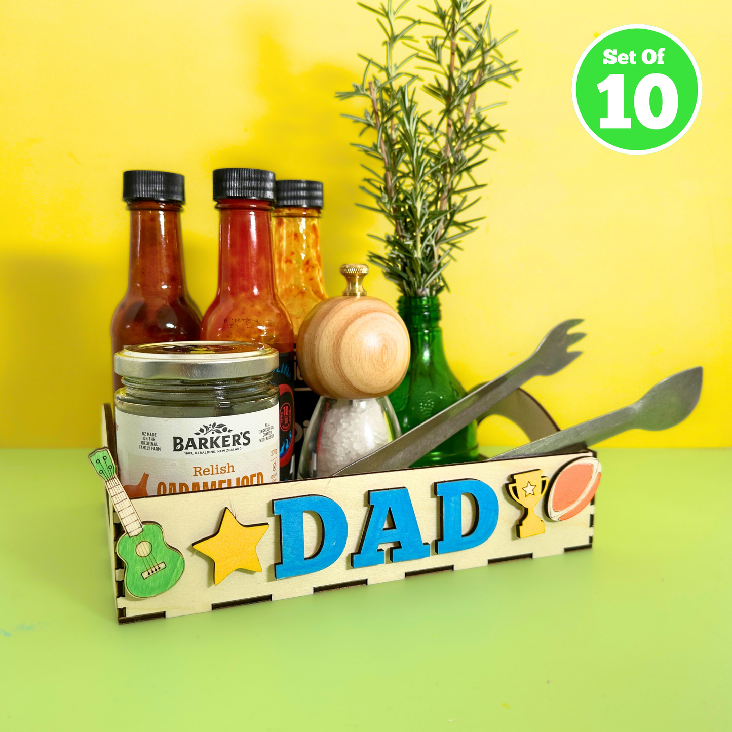Set of 10 - Dad Tray