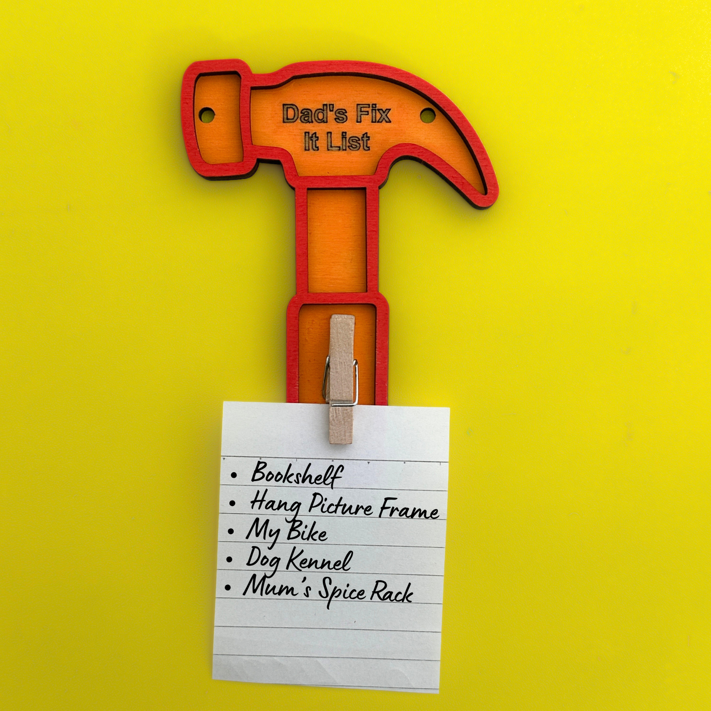 Set of 10 - Dad's Fix It List Hammer