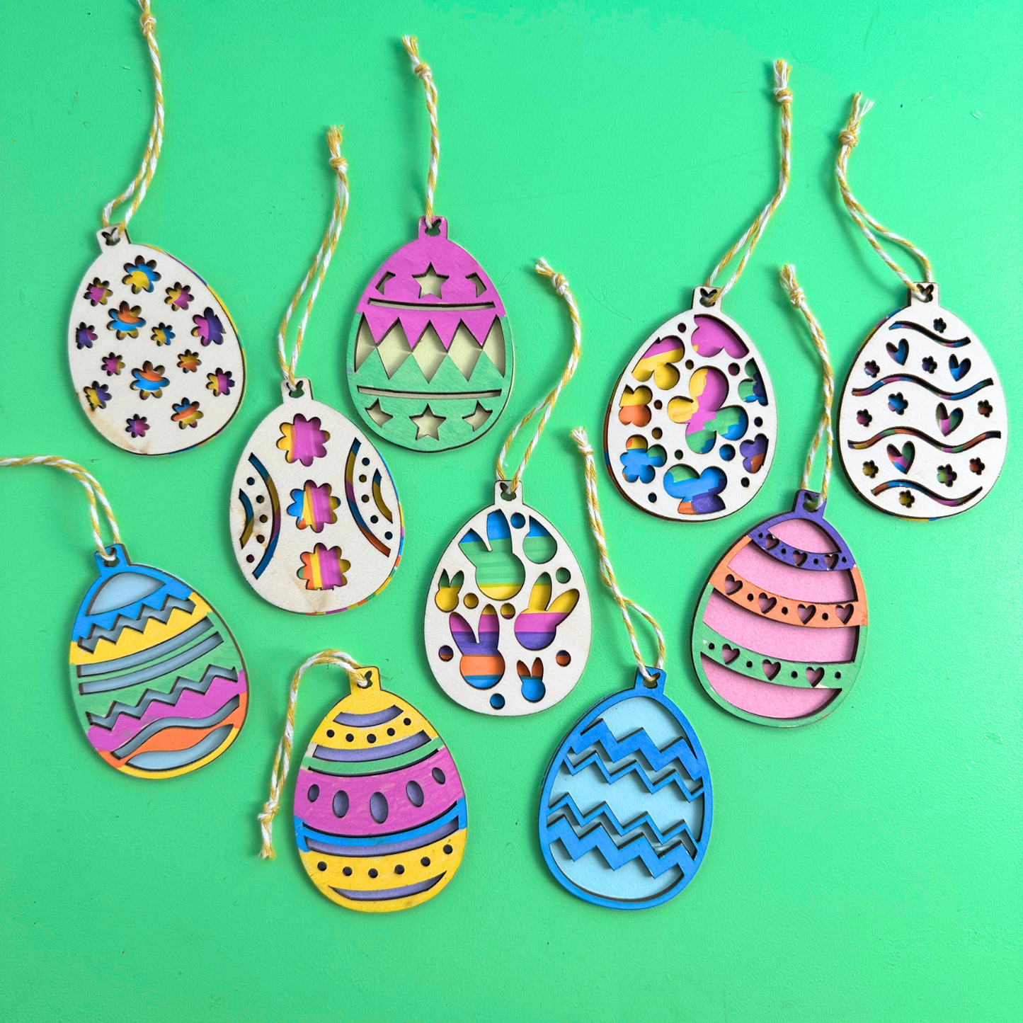Set of 10 - Decorative Eggs