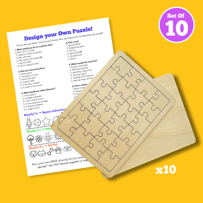 Set of 10 - Design Your Own Jigsaw Puzzle
