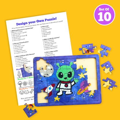 Set of 10 - Design Your Own Jigsaw Puzzle