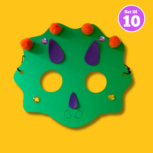 Set of 10 - Dino Mask