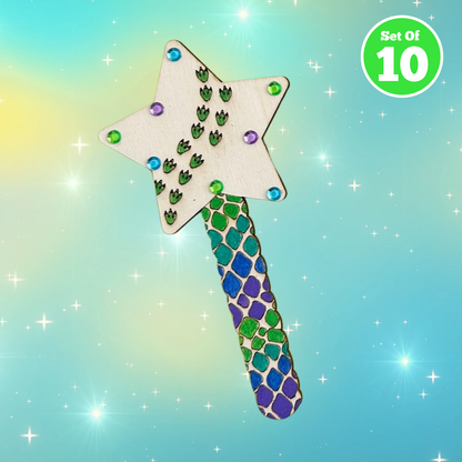 Set of 10 - Dino Star Wand