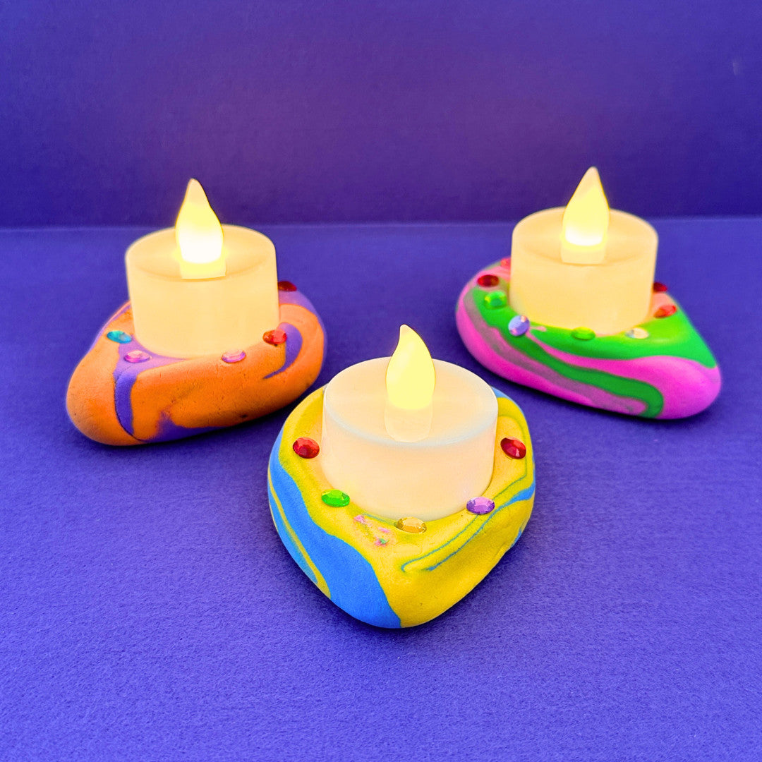 Diya Air Dry Clay Tealight Holder Craft (Bulk)