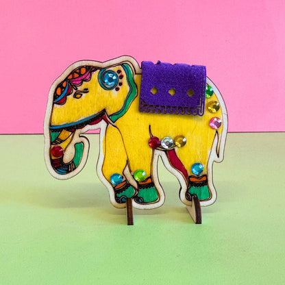 Set of 10 - Jeweled Elephant
