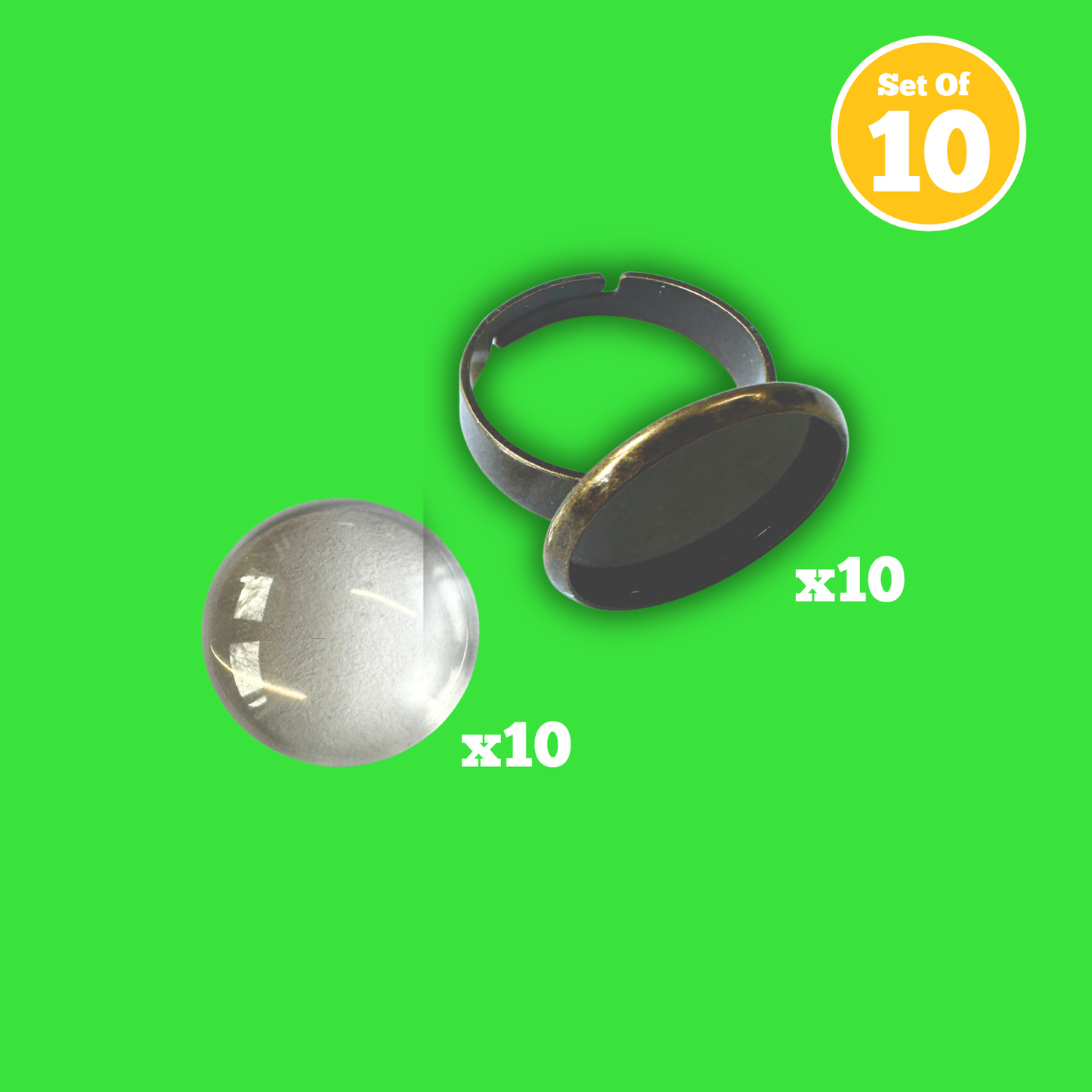 Set of 10 - Dragon's Eye Ring