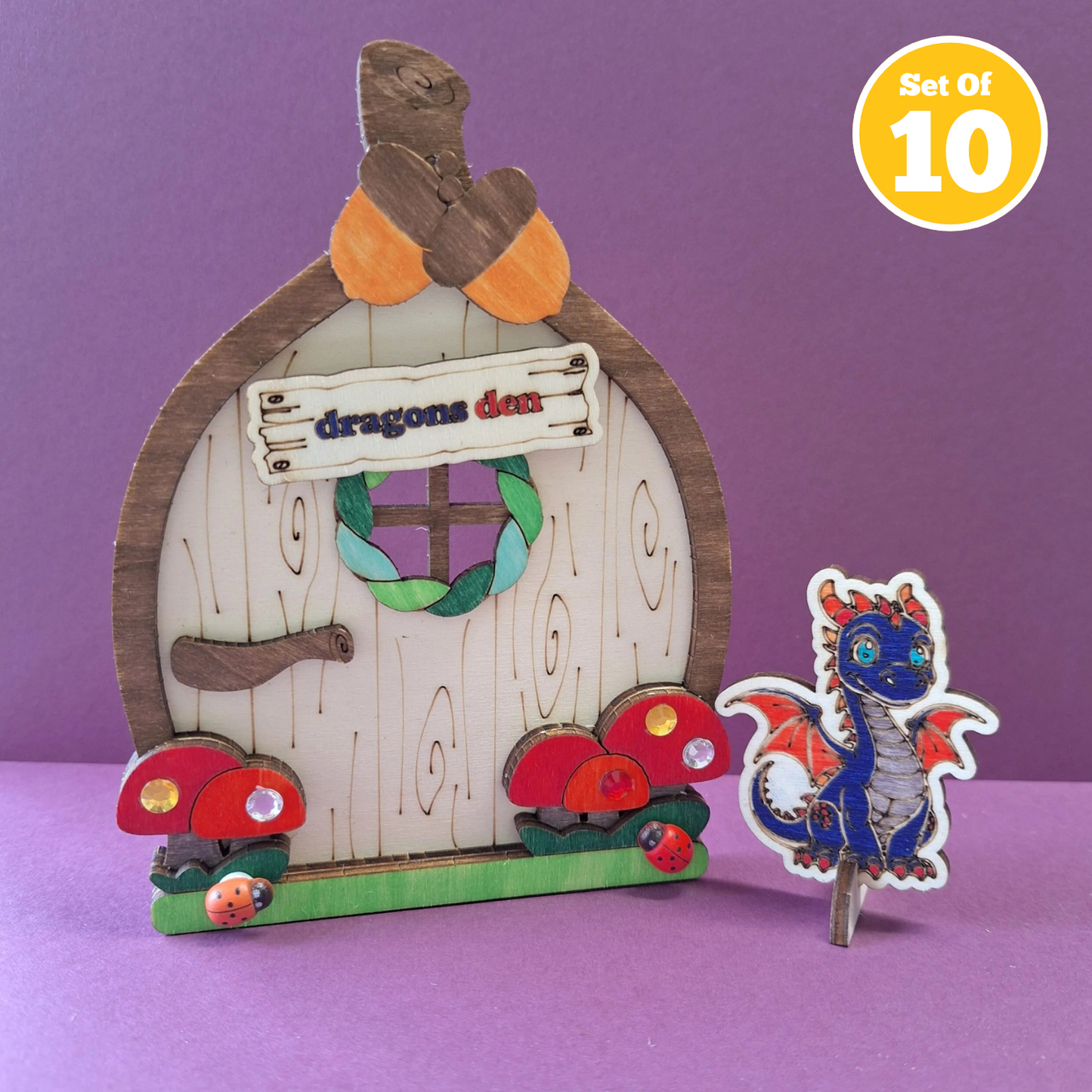 Set of 10 -  Dragon's Den Door