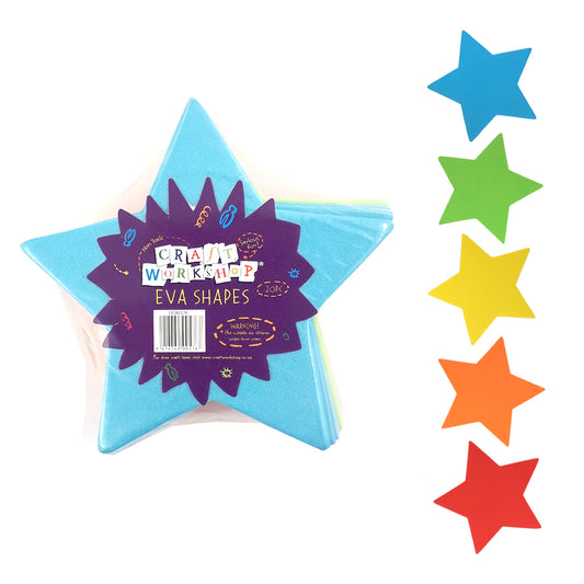 EVA foam Stars in rainbow colours