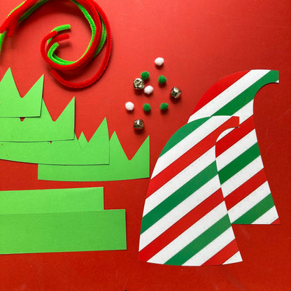 Set of 10 - Jingly Elf Hat Headband